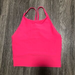 Old Navy Active PowerSoft Longline Sports Bra Crop Top Pink - S
